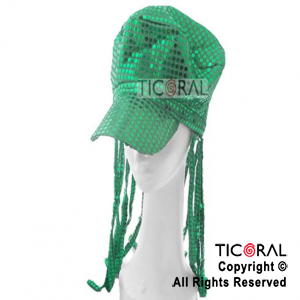 SOMBRERO VERDE BOINA CON TIRAS HS3090-5 x 1
